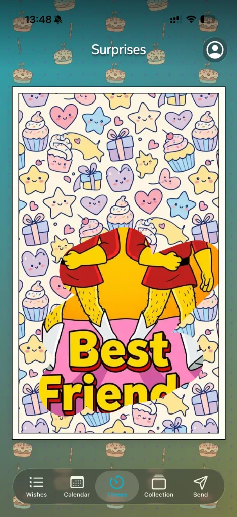 Holdy App Scratch Surprise Screen